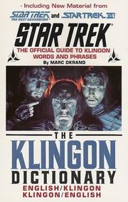 Marc Okrand: The Klingon dictionary. (1992, Pocket Books)