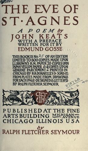 John Keats: The eve of St. Agnes (1900, R.F. Seymour)