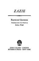 Raymond Queneau: Zazie (1982, J. Calder, Riverrun Press)