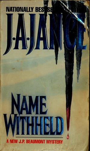 J. A. Jance: Name withheld (1997, Avon Bks)