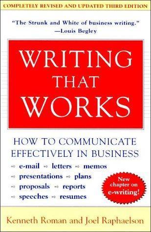 Kenneth Roman, Joel Raphaelson: Writing that works (2000)
