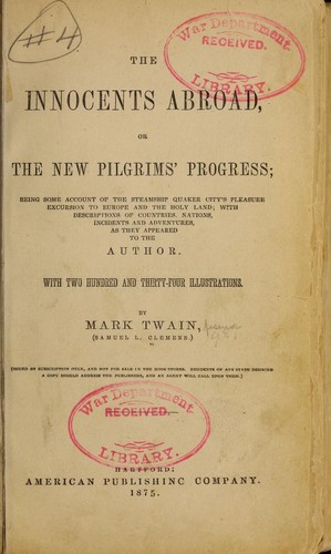 Mark Twain: The innocents abroad (1875, American publishing company)