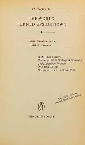 Christopher Hill, Christopher Hill: The World Turned Upside Down (1984, Puffin)