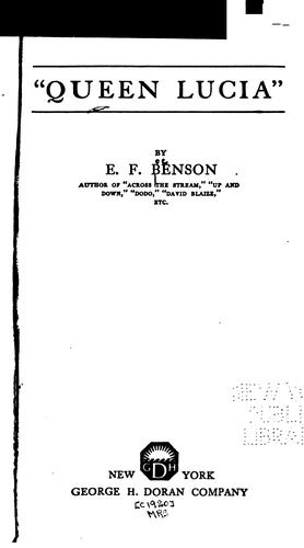 Edward Frederic Benson: Queen Lucia (1987, G.K. Hall)