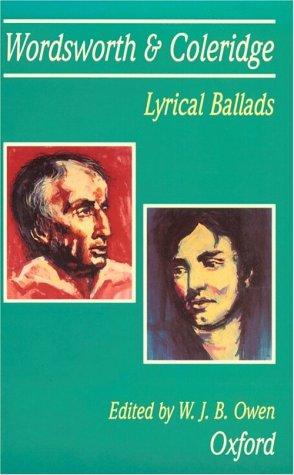 William Wordsworth: Lyrical ballads, 1798 (1969, Oxford U.P.)