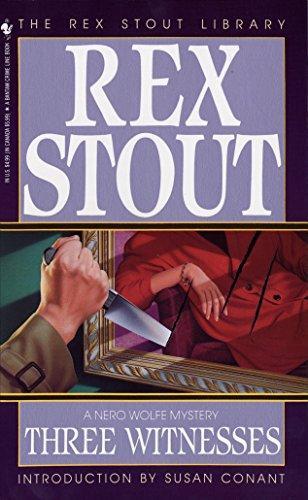 Rex (introduction by Susan Conant) Stout: THREE WITNESSES - A Nero Wolfe Mystery - The Rex Stout Library (1994)