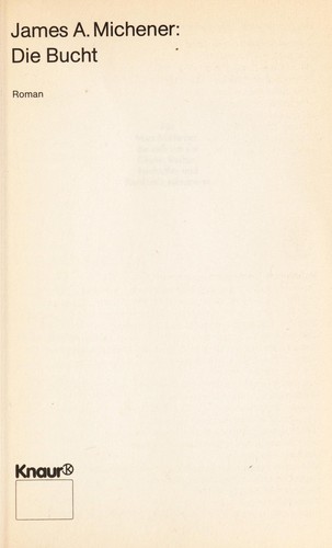 James A. Michener: Die Bucht (German language, 1979, Knaur)