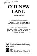 Theodor Herzl: Old New Land (Hardcover, Schocken Books)