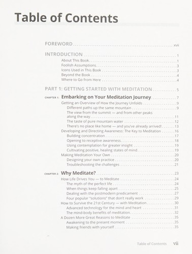 Stephan Bodian: Meditation for dummies (2016)