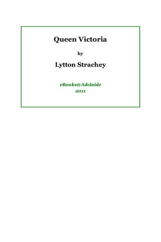 Giles Lytton Strachey: Queen Victoria (Paperback, IndyPublish.com)