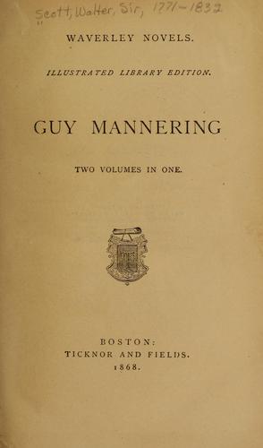 Walter Scott: Guy Mannering (1868, Ticknor and Fields)