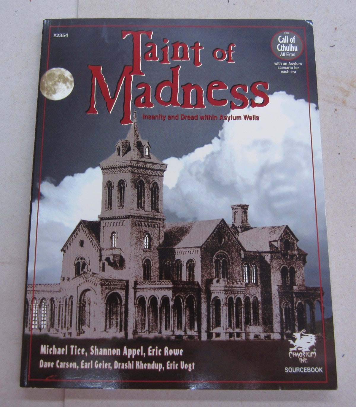 Shannon Appel, Eric Rowe, Michael Tice: Taint of Madness (Paperback, Chaosium Inc.)