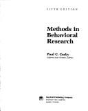 Paul C. Cozby: Methods in behavioral research (1992, Mayfield Publishing)
