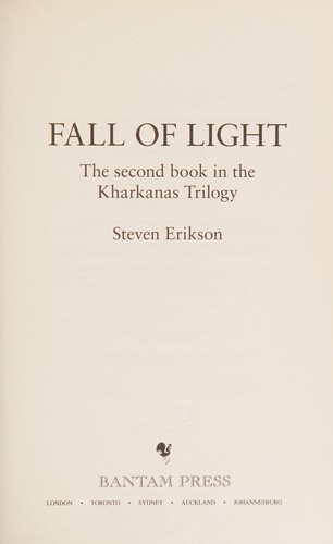 Steven Erikson: Fall of light (2015, Bantam Press)