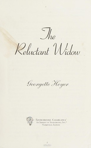Georgette Heyer: The reluctant widow (2008, Sourcebooks Casablanca)