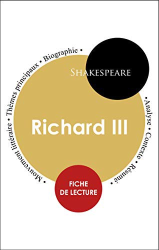 William Shakespeare: Fiche de lecture Richard III (Paperback, 2019, Paideia Education)