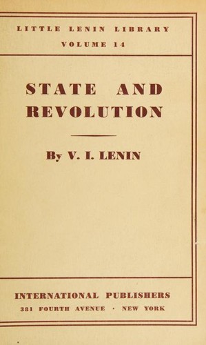 Vladimir Lenin: State and revolution (1932, International Publishers)