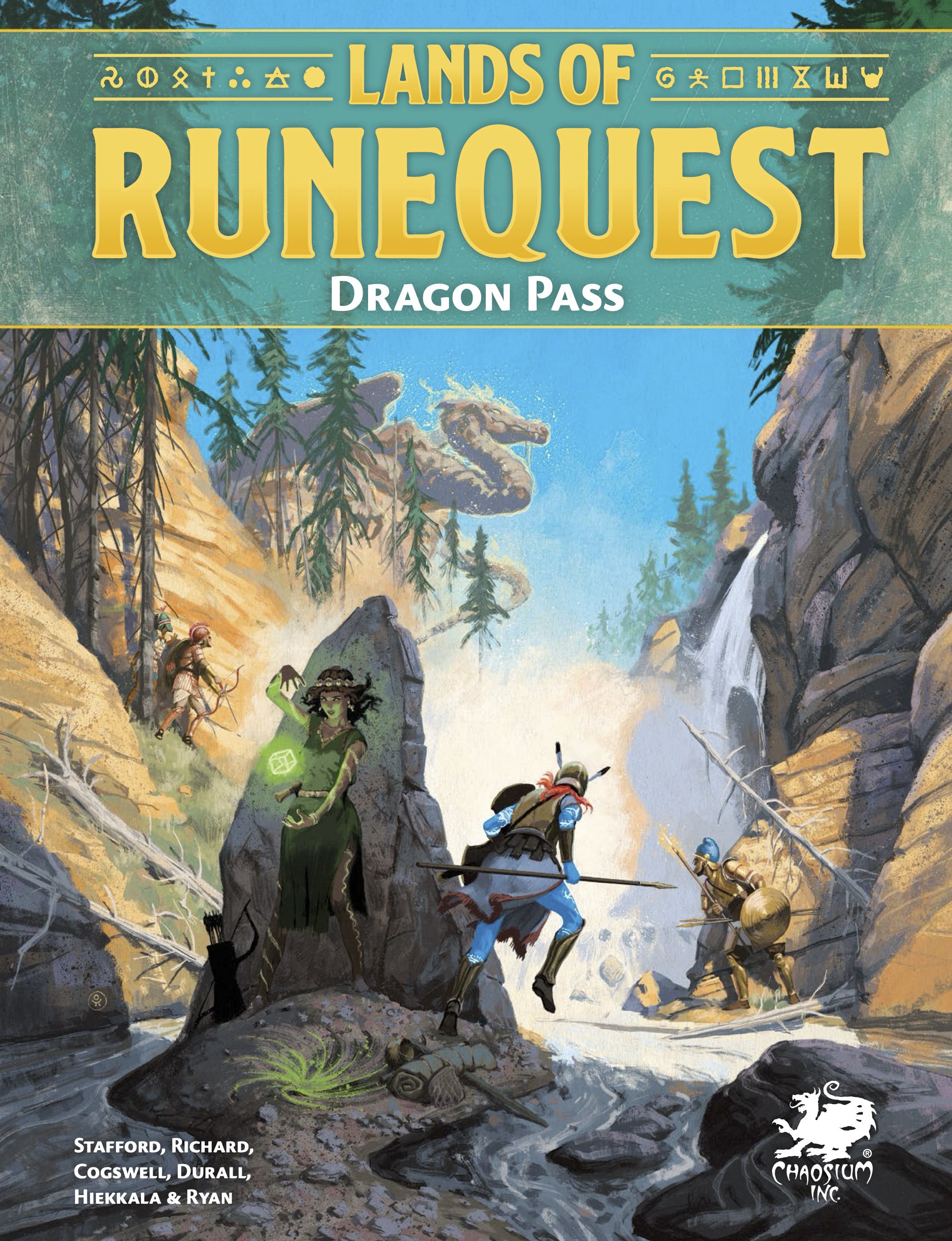 Greg Stafford, Jason Durall, Jeff Richard, Simon Cogswell, Ossi Hiekkalla, Matt Ryan: Lands of RuneQuest: Dragon Pass (Hardcover, Chaosium)
