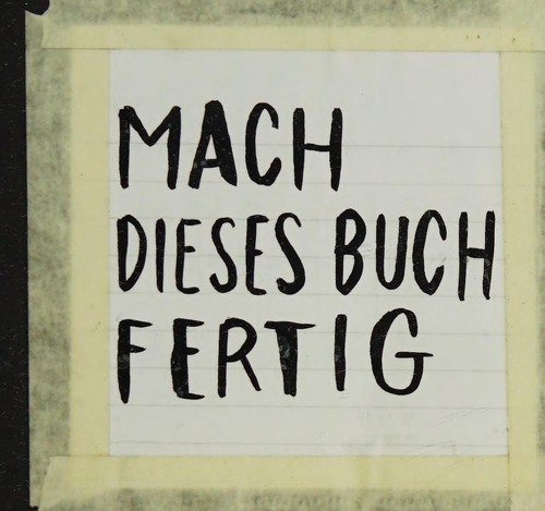 Keri Smith: Mach dieses Buch fertig (German language, 2010, Kunstmann)