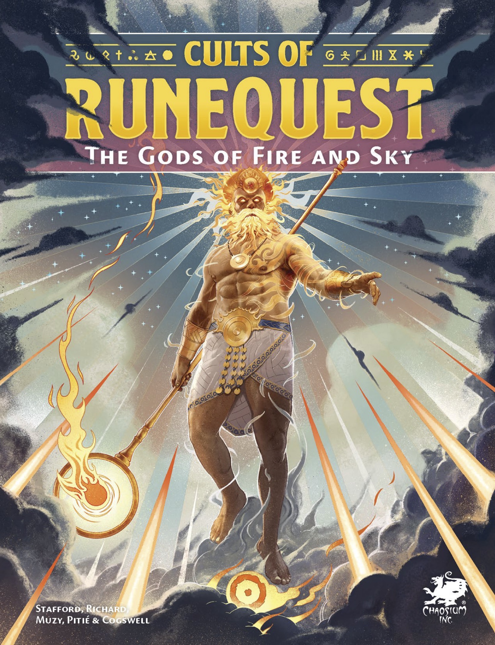 Greg Stafford, Jeff Richard: Cults of RuneQuest: The Gods of Fire and Sky (Hardcover, 2025, Chaosium)