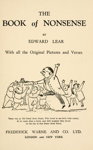 Edward Lear: A book of nonsense (F. Warne & Co.)