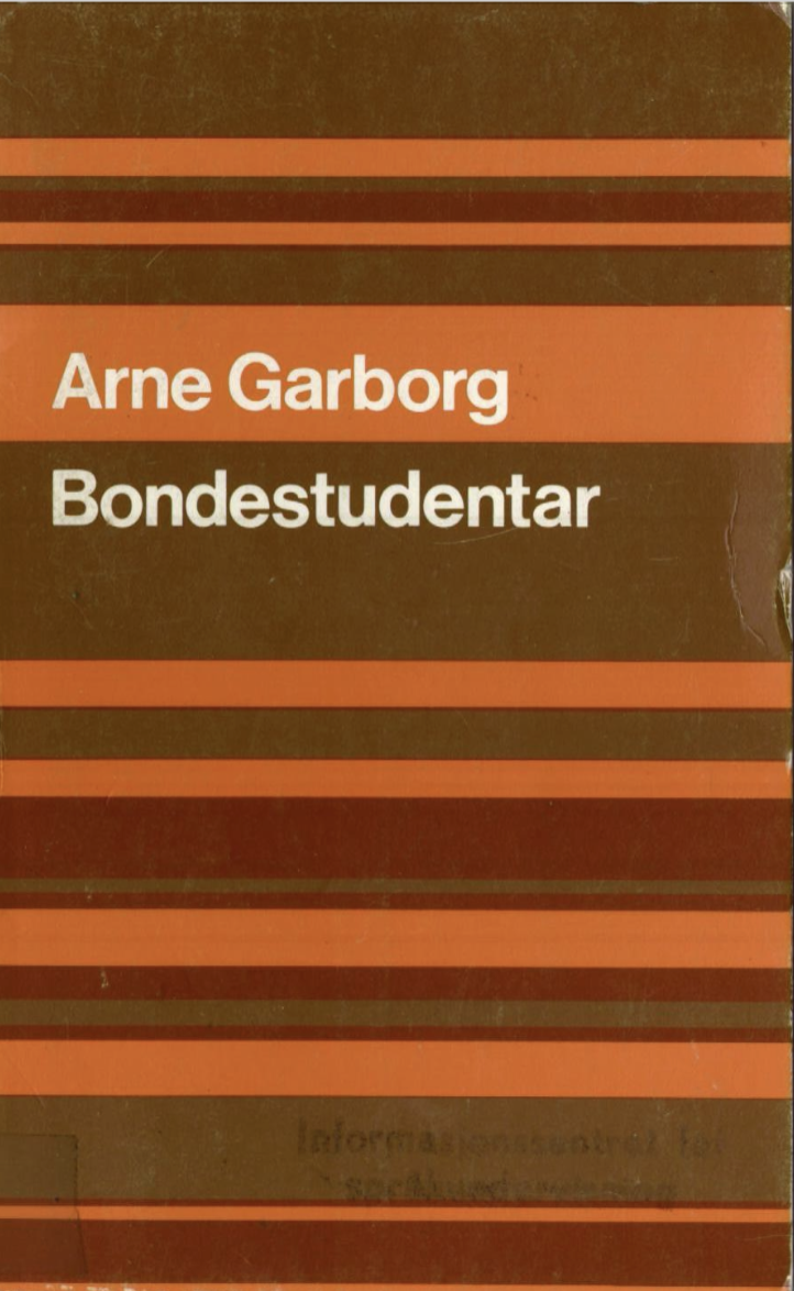 Arne Garborg: Bondestudentar (Norwegian language, 1883)