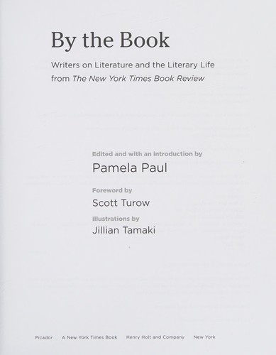 Pamela Paul, Scott Turow, Jillian Tamaki: By the book (2015)