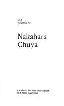Chūya Nakahara: The poems of Nakahara Chūya (1993, Gracewing)