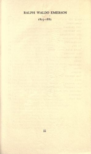 Ralph Waldo Emerson: Ralph Waldo Emerson. (1921, Benn)