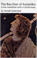 Euripides: The Bacchae of Euripides (Paperback, 1968, University of Nebraska Press)