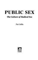 Patrick Califia: Public Sex (Hardcover, 1994, Cleis Pr)