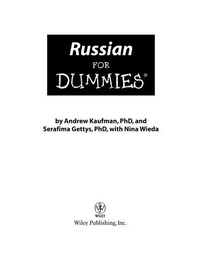 Andrew Kaufman: Russian for dummies (2006, Wiley, John Wiley [distributor])