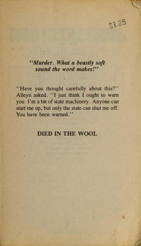 Ngaio Marsh: Died in the Wool (Roderick Alleyn #13) (1981, Jove)