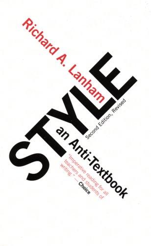 Richard A. Lanham: Style (Paperback, 2007, Paul Dry Books)