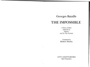 Georges Bataille: The impossible (1991, City Lights Books)
