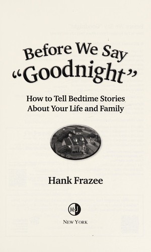 Hank Frazee: Before we say "goodnight" (2014)