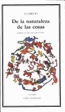 Titus Lucretius Carus: De La Naturaleza De Las Cosas (Paperback, Spanish language, Ediciones Catedra S.A.)