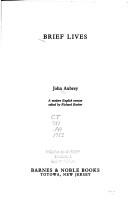John Aubrey: Brief lives (1983, Barnes & Noble)