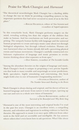 Mark A. Changizi: Harnessed (2011, BenBella Books, Distributed by Perseus Distribution)