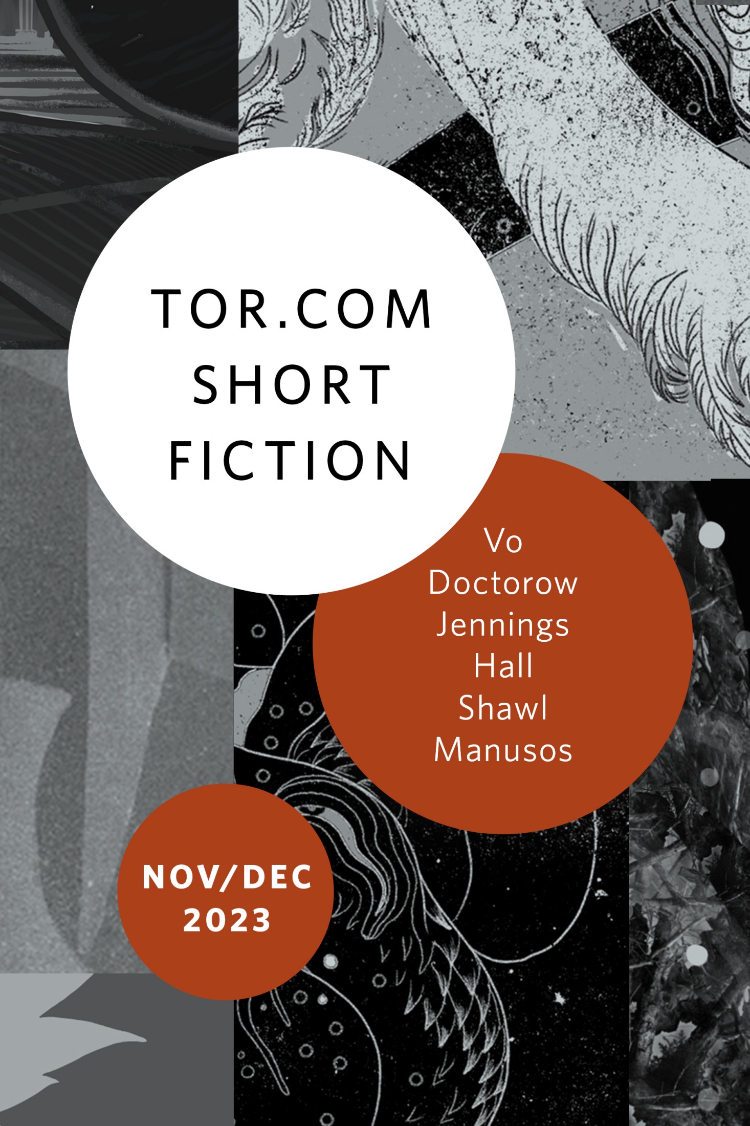 Cory Doctorow, Kerstin Hall, Kathleen Jennings, Nghi Vo, Nisi Shawl (duplicate), Lyndsie Manusos: Tor.com Nov/Dec 2023 Short Fiction (EBook, Tor.com)
