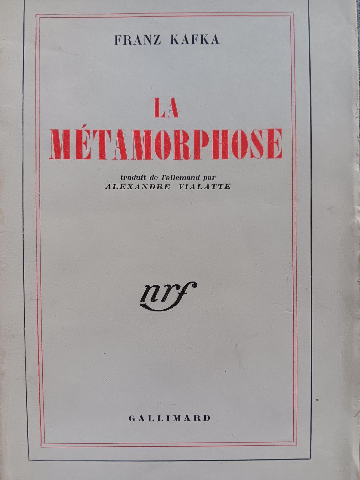 Franz Kafka: La Métamorphose (French language, Éditions Gallimard)