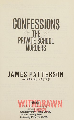 Patterson, James: The private school murders (2014, Turtleback Books)