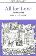 John Dryden: All for love (1975, Benn, distributed by General Pub. Co.)