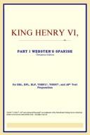 ICON Reference: King Henry VI, Part I (Webster's Spanish Thesaurus Edition) (Paperback, 2006, ICON Reference)