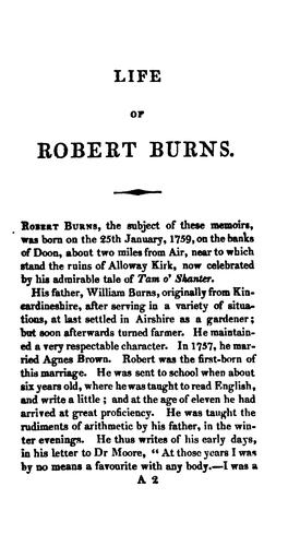 Robert Burns: The poetical works of Robert Burns (1816, Printed by J.F. Dove)