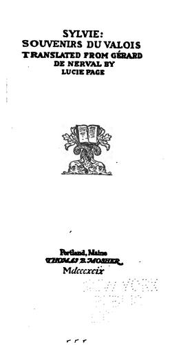 Gérard de Nerval: Sylvie. (French language, 1970, Société d'édition d'enseignement supérieur)