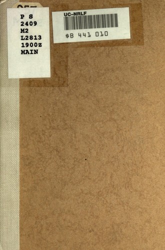 John Ames Mitchell: La lasta Usonano (Esperanto language, 1900, Esperanto verlag Möller & Borel)