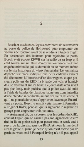 Michael Connelly: L' envol des anges (French language, 2000, Seuil)