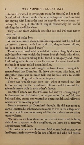 Margery Allingham: Mr Campion's lucky day and other stories (1992, Penguin)