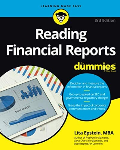 Lita Epstein: Reading Financial Reports For Dummies, 3rd Edition (Paperback, 2018, For Dummies)